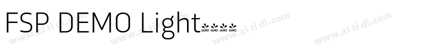 FSP DEMO Light字体转换 FSP DEMO Light字体转换